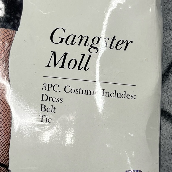 Leg Avenue Gangster Moll 3 Piece Costume Set Y - Picture 4 of 5